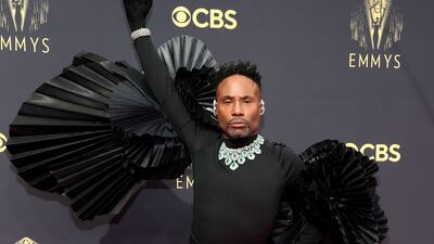 Billy Porter wears Ashi Studio to the 73rd Primetime Emmy Awards on September 19, 2021 in Los Angeles, California. AFP