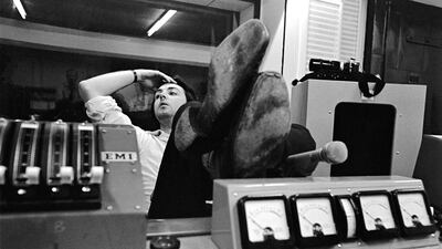 Paul McCartney during a recording session for The Beatles in 1968. Photo: Apple Corps Ltd.