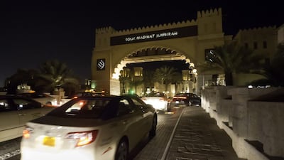 It now costs motorists Dh10 for the second hour and Dh5 for every subsequent hour to park at the souq at Madinat Jumeirah. Jaime Puebla / The National