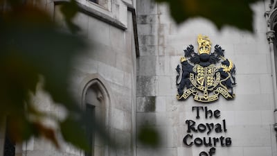 The Royal Courts of Justice where the High Court is located in London. AFP