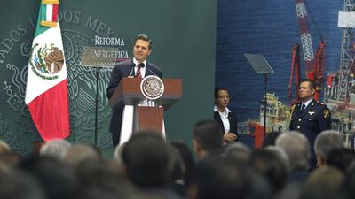 Mexican president Enrique Pena Nieto will have a state visit in mid-December the first-ever visit to the UAE by a Mexican president. Susana Gonzalez / Bloomberg News