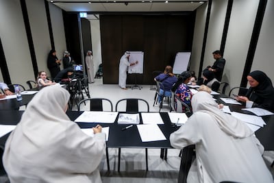 Autism Awareness Weekend activities are at Zayed National Museum until April 5. Victor Besa / The National