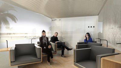 Provided photo of a Hyperloop station. Courtesy Hyperloop One