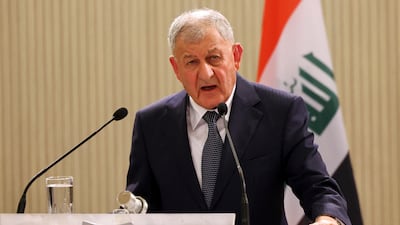 The lawsuit brought by Iraqi President Abdul Latif Rashid demonstrates simmering differences between Baghdad and Erbil. AFP