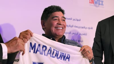 Diego Maradona has been tasked with helping Brest challenge both domestically and in Europe. Pawan Singh/The National