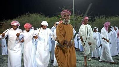 A traditional dance prior to the start of competition in Fujariah earlier this month.