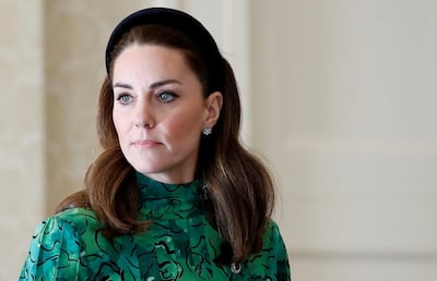 Catherine, Duchess of Cambridge, wore a selection of green pieces to arrive in Ireland. Reuters
