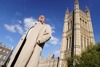 Alex Salmond on College Green, outside the Parliament building at Westminster, London. PA