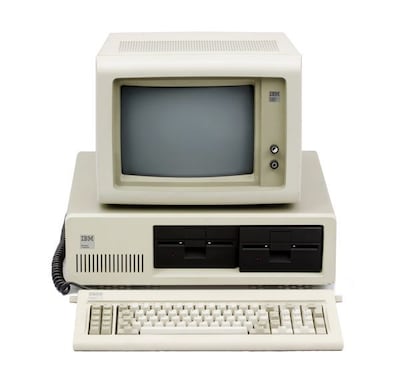 Originally known for its mainframe computers, IBM introduced its first PC in 1981. Photo: Computer History Museum
