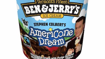 Ben & Jerry’s Stephen Colbert’s Americone Dream.