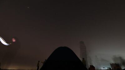 Mars becomes visible each year, but is at its brightest from August to October. Pawan Singh / The National