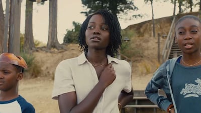 Evan Alex, Lupita Nyongo'o and Shahadi Wright Joseph in 'Us'
