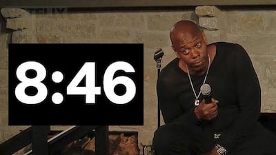 Dave Chapelle's '8:46' refers to the length of time a police officer knelt on George Floyd's neck. Netflix / YouTube