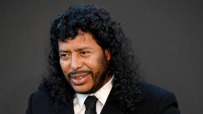 Former Colombian goalkeeper Rene Higuita arrives for the Best FIFA Football Awards. EPA