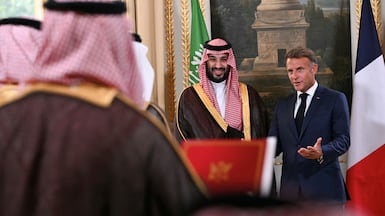 France's President Emmanuel Macron and Saudi Crown Prince Mohammed bin Salman have overseen the strengthening of defence ties between their countries. Reuters