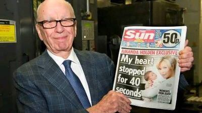 Rupert Murdoch was present for the launch of The Sun on Sunday on February 25. Arthur Edwards / AP Photo