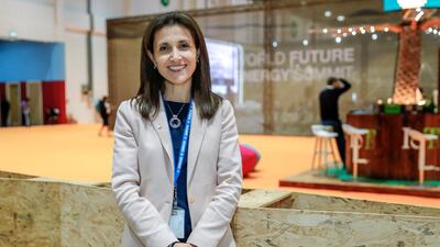 Nadia Jbour, head of office at United Nations High Commissioner for Refugees in UAE, says there is a critical need to focus on humanitarian energy. Victor Besa / The National