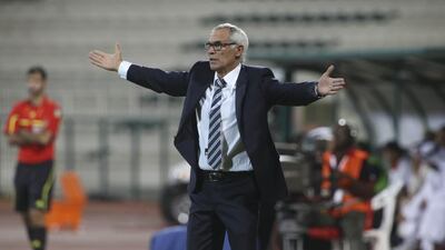 Hector Cuper lasted just 13 Arabian Gulf League matches with Al Wasl after his hiring in November before his sacking on Tuesday March 4, 2014. Razan Alzayani / The National