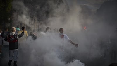 Paris Saint-Germain fans at Parc des Princes. Getty