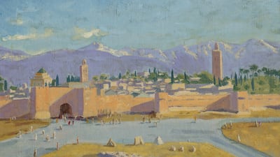 A painting by British prime minister Winston Churchill given to US president Franklin D Roosevelt. In 1943, after they attended a conference of Allied wartime leaders in the Moroccan city of Casablanca, Mr Churchill painted an oil-on-canvas of the Kutubiyya Mosque, in Marrakesh. He then gave the painting to Mr Roosevelt