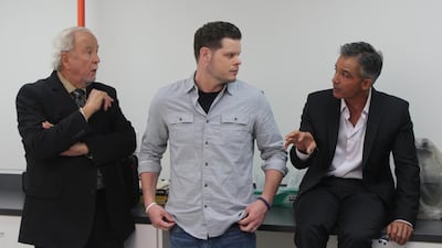 From left, William Dear, Derrick LeVasseur and Kris Mohandie. Courtesy Discovery