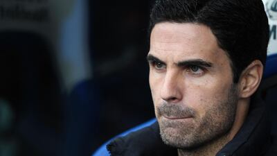 Arsenal coach Mikel Arteta before the Premier League match at Crystal Palace. Arteta has tested positive for the coronavirus. "Our London Colney training centre has been closed after head coach Mikel Arteta received a positive Covid-19 result this evening," an Arsenal statement read. AFP