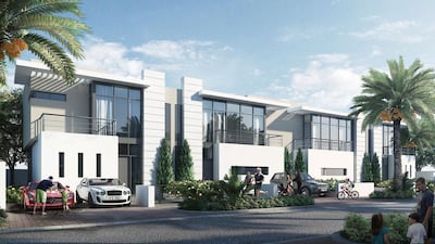 An artist rendering of luxury villas at Akoya Park. Courtesy Damac