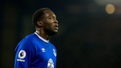 Everton’s Romelu Lukaku reacts during the match. Peter Powell / EPA