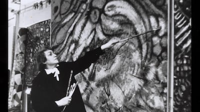 Unknown photographer Fahrelnissa Zeid in her studio, Paris, c.1950s Raad bin Zeid Collection © Raad bin Zeid