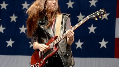 Danielle Haim of the band Haim performing in Philadelphia this month. Theo Wargo / Getty Images / AFP