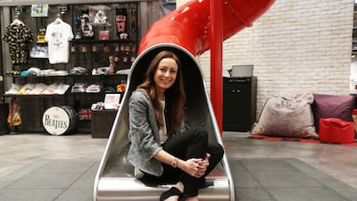 Nisreen Shocair, president of Virgin Megastore Middle East at Yas Mall in Abu Dhabi. Christopher Pike / The National