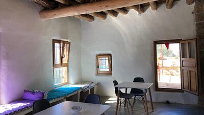 The main room of the author’s home. Courtesy Beit Touyour Ayloul Foundati