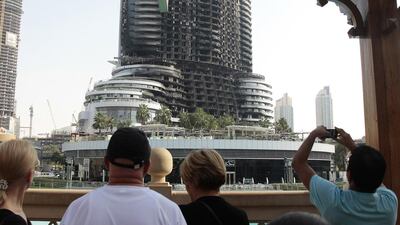 Aftermath of The Address Downtown Hotel. Jeffrey E Biteng / The National