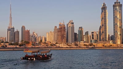 The UAE economy, the most diversified in the Arabian Gulf region, is forecast to slow to 1.4 per cent this year from 3 per cent last year, but rebound and expand at a pace of 2.8 per cent in 2018. Karim Sahib / AFP