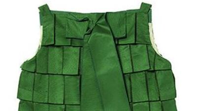 Victoria was spotted wearing this Marc Jacobs green ruffle dress in Los Angeles in 2007. It sold for £525 (Dh3,210). Courtesy theoutnet.com