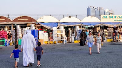 Customers mill around the home and kitchenware area of Al Mina