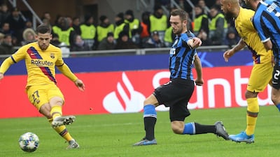 Carles Perez scores the opening goal. EPA