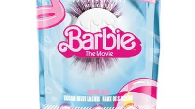 Nyx Barbie jumbo lash false lashes, $12, www.nyxcosmetics.com. Photo: Nyx / Mattel 2023
