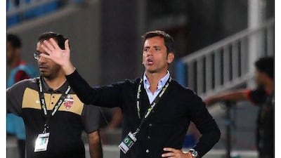 Quique Sanchez Flores, the Al Ahli coach, is considered a cup-expert. Pawan Singh / The National