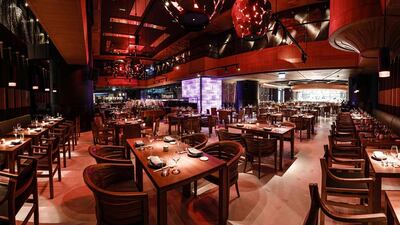 Novikov Restaurant & Bar at the Sheraton Grand Hotel in Dubai boasts a vast, exceptional menu. Courtesy Novikov Restaurant & Bar Dubai