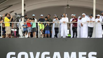 Sheikh Mohammed bin Rashid joined the crowds on day two of Gov Games