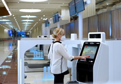 Additional self-service check-in and bag drop stations at Dubai's Terminal 3 aim to reduce waiting times during busy periods. Photo: Emirates