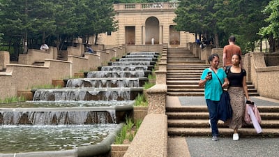The fountain in Malcom X Park, Washington, has been restored before the US 250th birthday celebrations. Photo: Cody Combs
