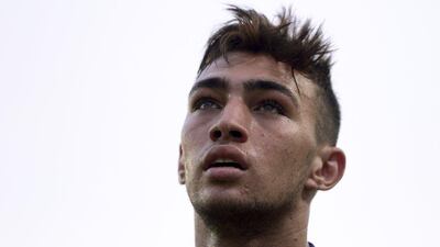 Barcelona's Munir El Haddadi shown during their La Liga match against Villarreal on Sunday. Josep Lago / AFP / August 31, 2014