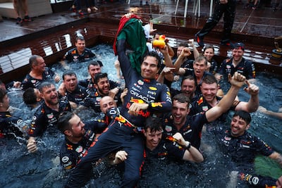 Red Bull driver Sergio Perez won the 2022 Monaco Grand Prix. Getty