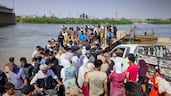 The Euphrates burst its banks and swept away a bridge in Deir Ezzor, Syria, forcing residents to rely on river ferries to cross. Photo: Sana