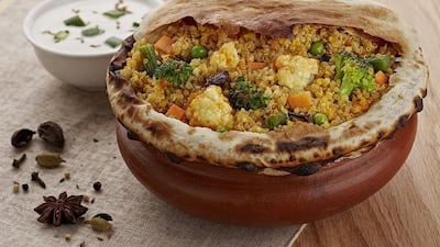 Quinoa biryani from Biryani Pot in Dubai.