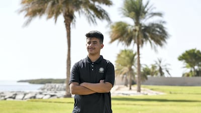 Mohamed Yalouh, 15, originally from Morocco, is one of the founders of Waind Technologies. Khushnum Bhandari for The National