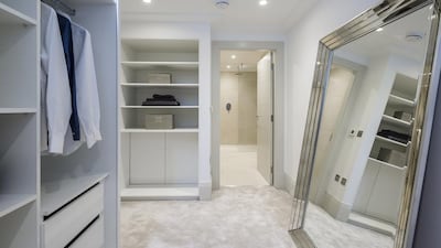 The master bathroom dressing room. Courtesy Wetherell