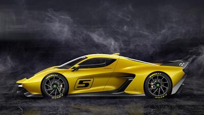 The new hypercar, the first from F1 race ace Emerson Fittipaldi's company - the Fittipaldi EF7 Vision Gran Turismo by Pininfarina - has been unveiled at the Geneva Motor Show today. Courtesy : Fittipaldi Motors